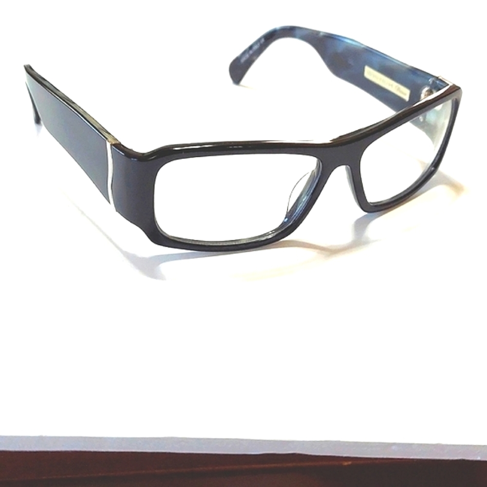 Initium Platinum Undertow NWOT Black Frame With Grey Swirl Interior Eyeglasses